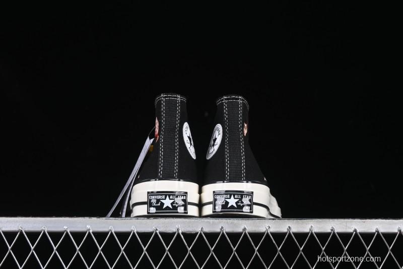 Converse Chuck 1970s High-Top Casual Canvas Sneakers with Classic Graffiti Limited Edition Three-Star Logo - 162050C