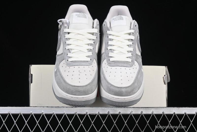 Nike Air Force 1'07 Low The North Face Collaboration Pig Grey Snake Print Low-Top Casual Sneakers - DF0188-027