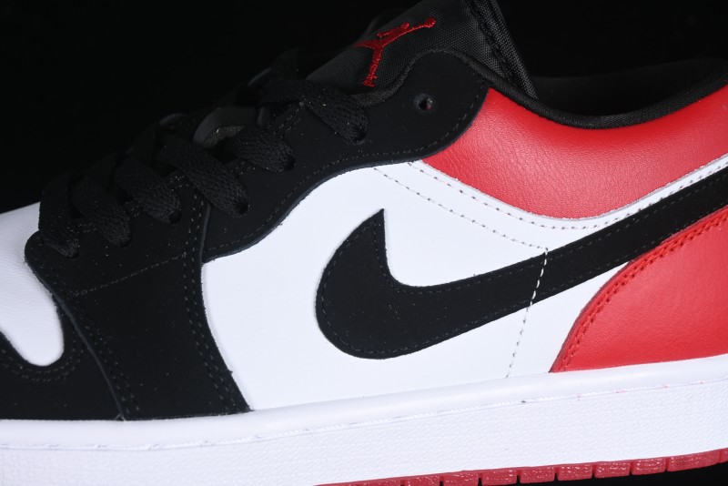 Nike Air Jordan 1 Low "White Black Gym Red" Retro Casual Sneakers - IB8971-106