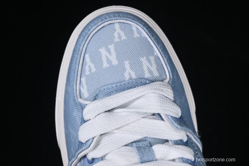 New York Yankees Chunky Liner Mid Denim Monogram Platform Sandals - 3ASXD065N50BLS