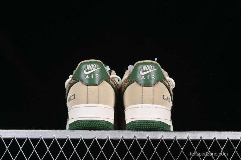 Nike Air Force 1 '07 Low Gucci Collaboration Lace-Up Low-Top Casual Sneakers - SJ1198-102