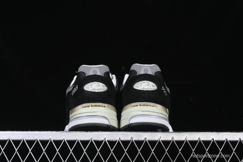 New Balance Made In USA M993 Series Classic Retro Casual Running Shoes - MR993BK
