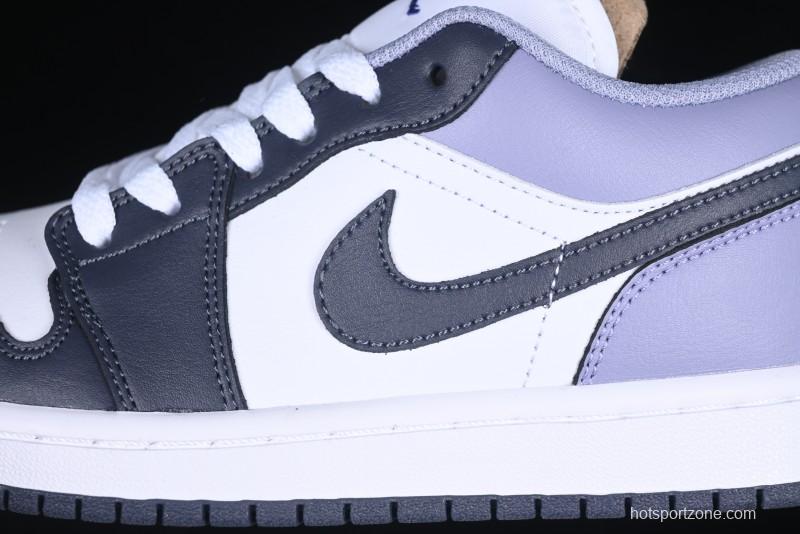 Nike Air Jordan 1 Low AJ1 Haze Purple Casual Sneakers - 553558-145