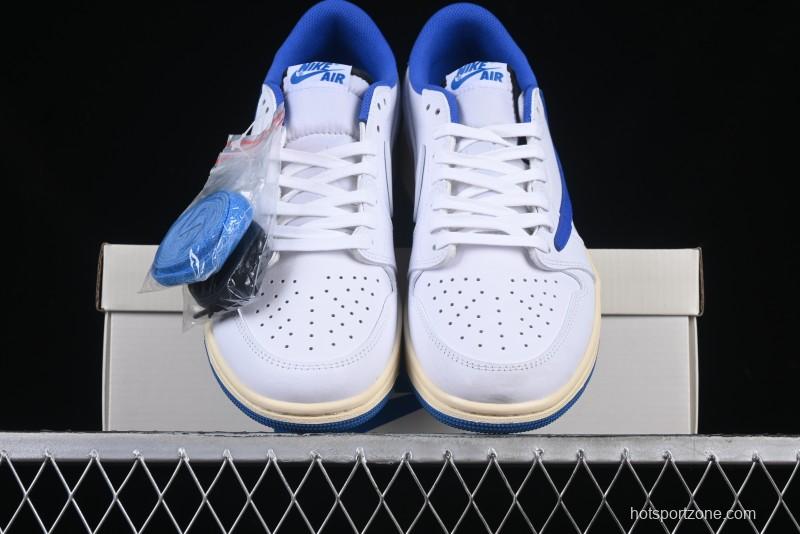 Nike Travis Scott x Air Jordan 1 Low OG AJ1 Reverse Swoosh Sneakers - DM7866-104
