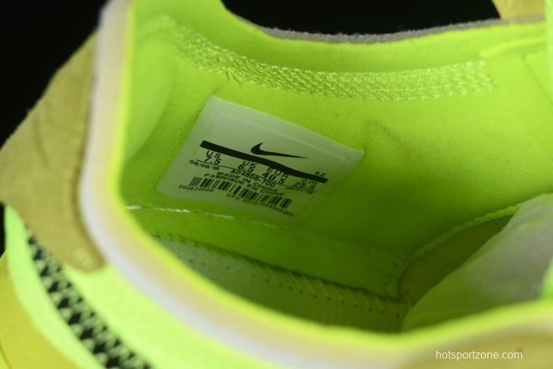 Nike Off White x Air Force 1 Low OW Collaboration Transparent Yellow Sneakers - AO4606-700