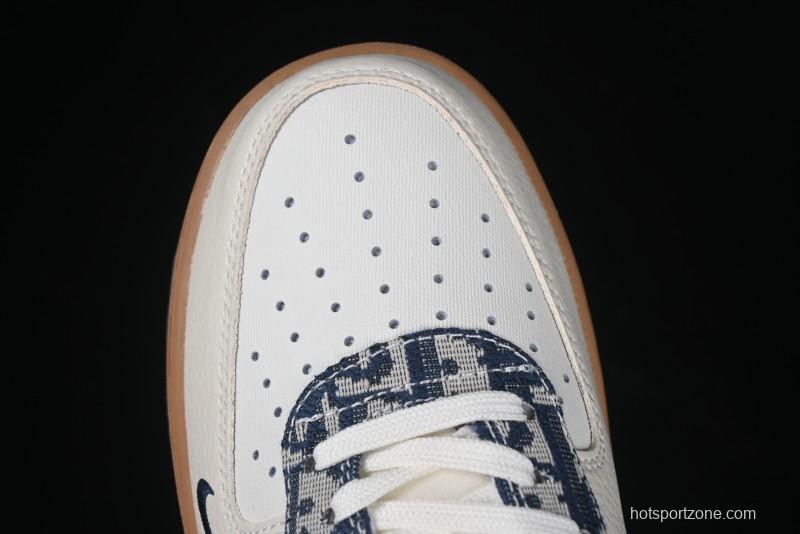 Nike Air Force 1 '07 Low Dior Collaboration Grey Knit Casual Sneakers - KK1988-052