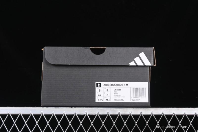 Adidas Adizero Adios 4 M Running Shoes Lightweight Breathable Low-Top - JR6356