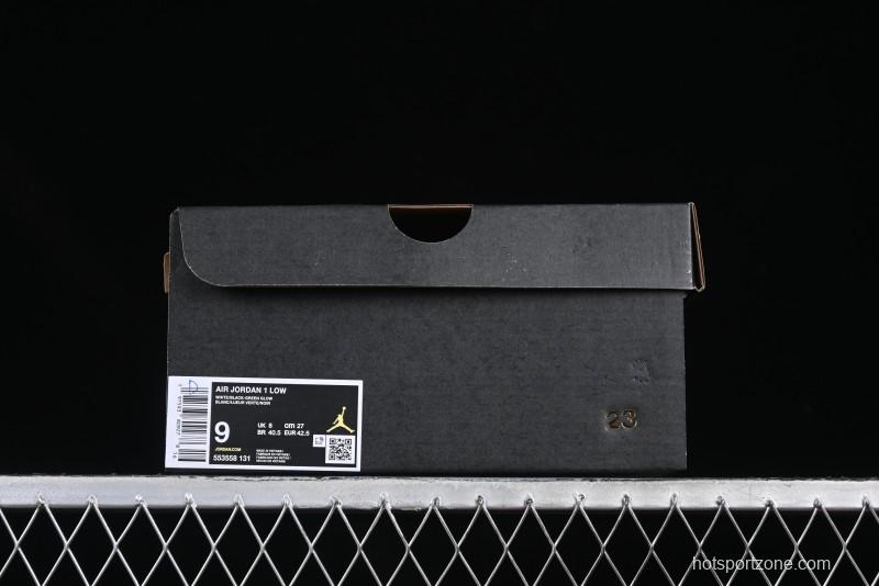 Nike Air Jordan 1 Low AJ1 Black White Panda Low Top Lifestyle Basketball Shoes - 553558-131