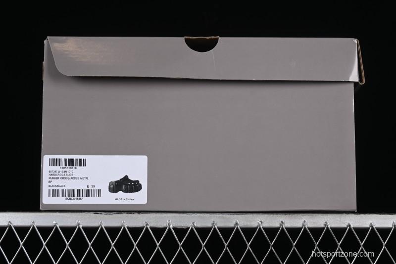 Balenciaga Hardcrocs Slide EVA Round-Toe Ultra Thick Sole Clog Sandals - W1S8N1010