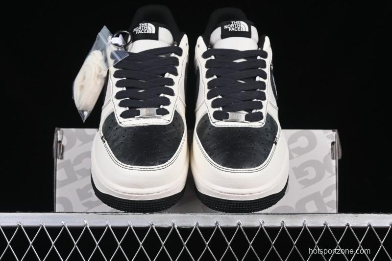 Nike Air Force 1'07 Low The North Face Collaboration Patent Leather Black Stitch Low-Top Casual Sneakers - DM6688-005