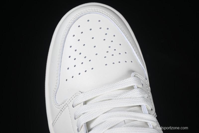 Nike Air Jordan 1 Low AJ1 White Red Casual Sneakers - HJ9338-106