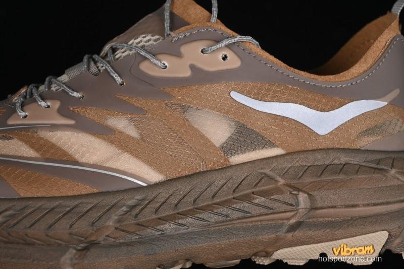 HOKA ONE ONE Satisfy Running Mafate Trail Low-Cut Cushioned Outdoor Hiking Shoes - 1157050 RBBR