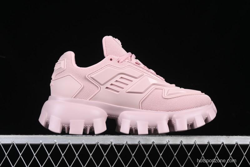 Prada Cloudbust Air Thunder Lifestyle Low-Top Sneakers with Anti-Slip and Wear-Resistant Design - 1E819L