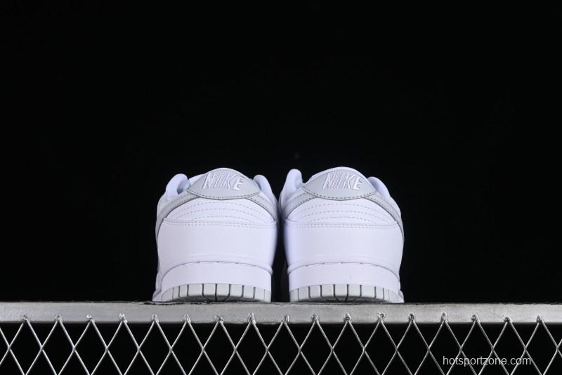 Nike SB Dunk Low All-White Low-Top Casual Skate Shoes - DV0831-101