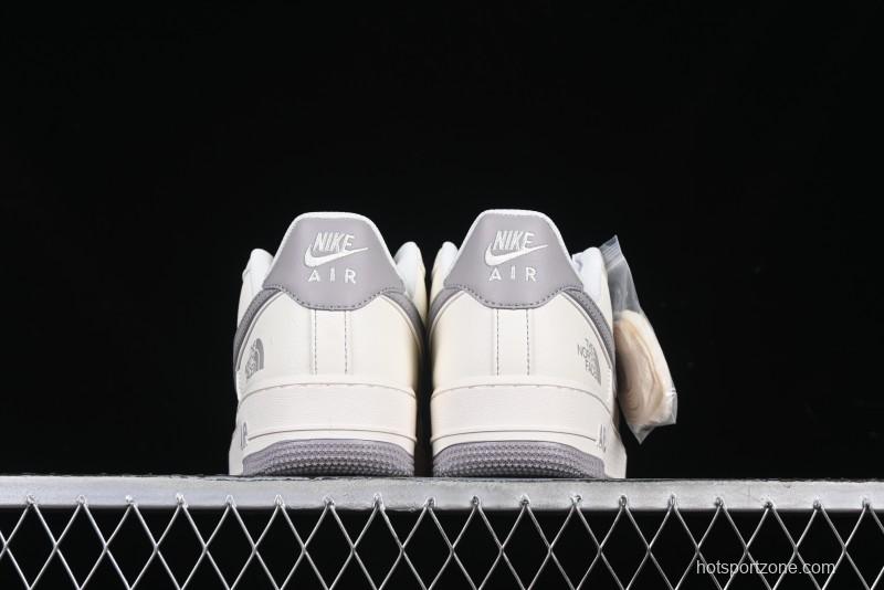 Nike Air Force 1 '07 Low The North Face Collaboration Beige Grey Red Label Casual Sneakers - BB7518-009
