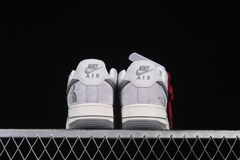 Nike Air Force 1 '07 Low The North Face Collaboration Grey Pigskin Grey Sole Low-Top Casual Sneakers - XZ6188-915