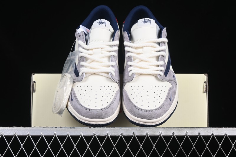 Nike Travis Scott x Fragment Design x Air Jordan 1 Low OG SP AJ1 Retro Sneakers - SJ2068-141