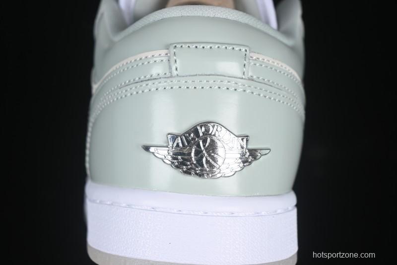 Nike Air Jordan 1 Low AJ1 Amber Green Low-Top Casual Sneakers - HF4078-100