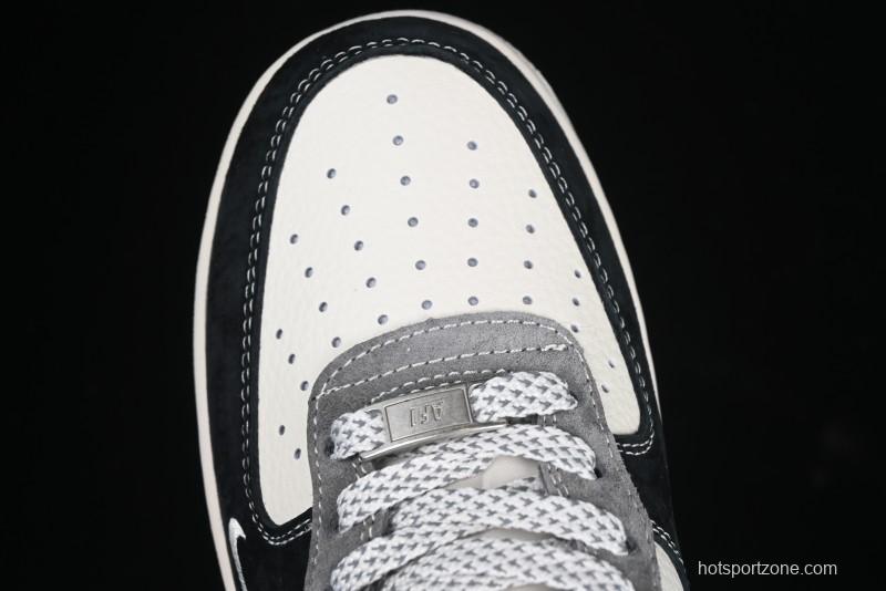 Nike Air Force 1'07 Low The North Face Collaboration Black Beige Grey Casual Sneakers - XZ6188-976