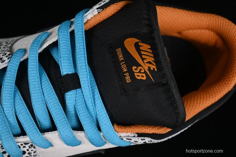 Nike SB Dunk Low Safari "Olympics" Stone Pattern SB Low Top Casual Sneakers - FZ1233-002