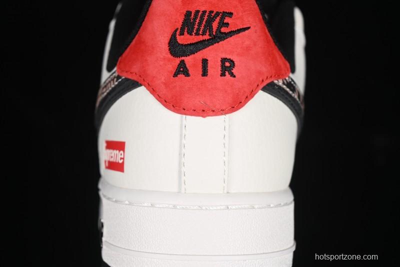 Nike Air Force 1 '07 Low Supreme Snake Year Limited Edition Basketball Shoes with Python Swoosh - DM6688-026
