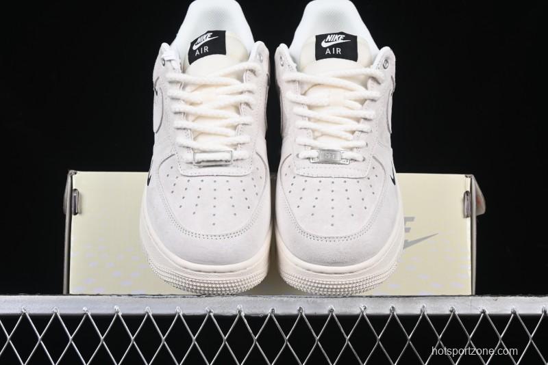 Nike Air Force 1 '07 Low Supreme Champion Collaboration Off-White Mini Swoosh Casual Sneakers - SJ6698-020