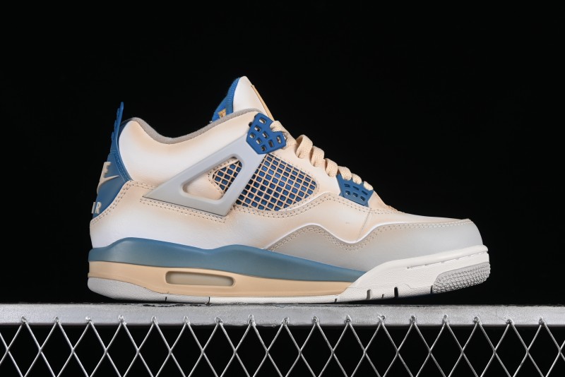 Nike Air Jordan 4 Retro Basketball Shoes Blastoise Collaboration - 308797-105