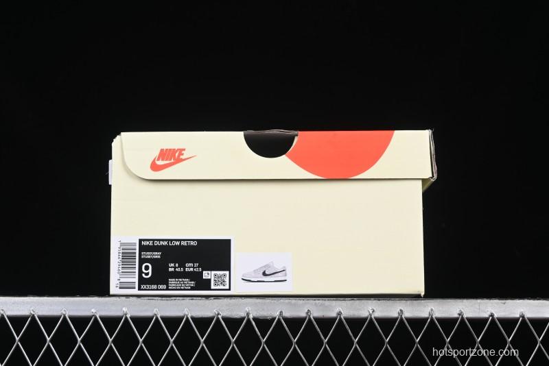 Nike SB Dunk Low Stussy Collaboration - Black Swoosh Anniversary Custom Low-Top Casual Skate Shoes - XX3168-069
