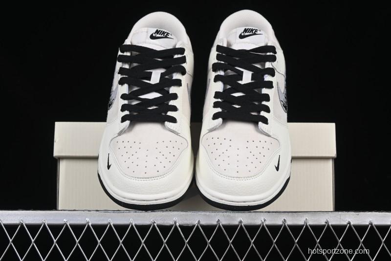 Nike SB Dunk Low UN Collaboration Anniversary Custom Sneakers with Black Swoosh - DJ2024-068