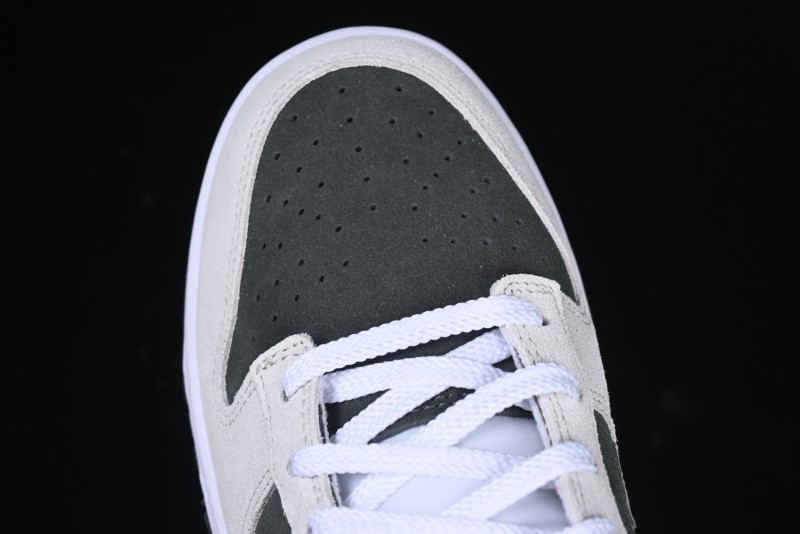 Nike Dunk Low 85 Double Swoosh Series White Grey Panda SB Low Top Casual Skate Shoes - HV1800-101