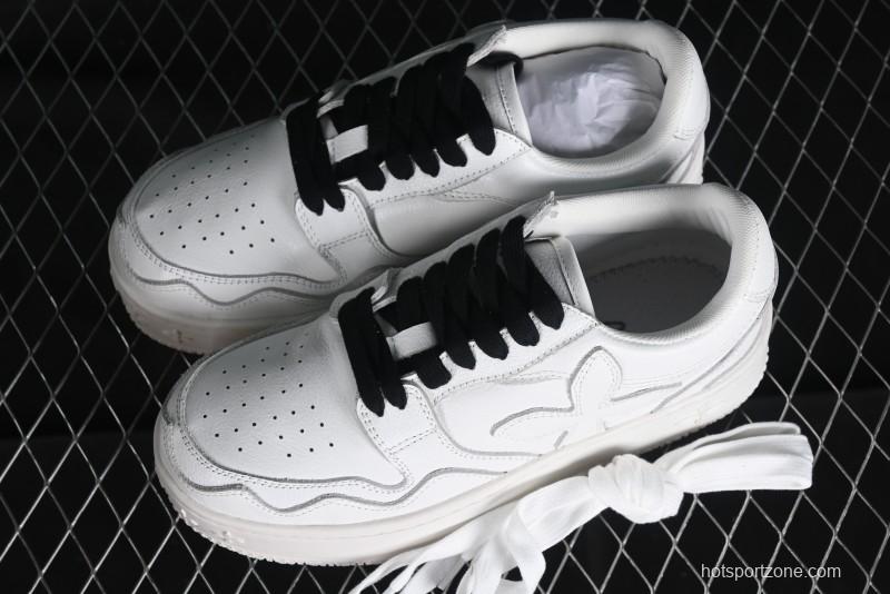 SMFK Comfortable Chunky Sole White Sneakers - T.D4