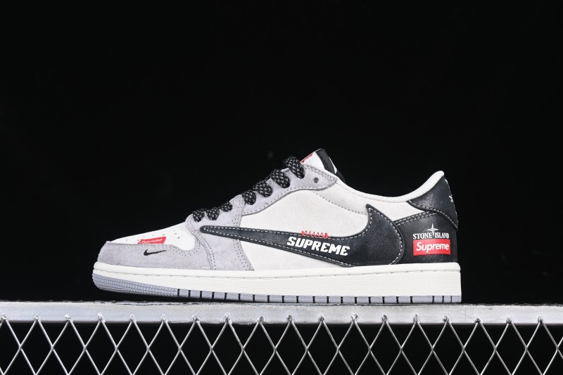Nike Travis Scott x Fragment Design x Air Jordan 1 Low OG SP AJ1 Retro Sneakers - DM7866-050
