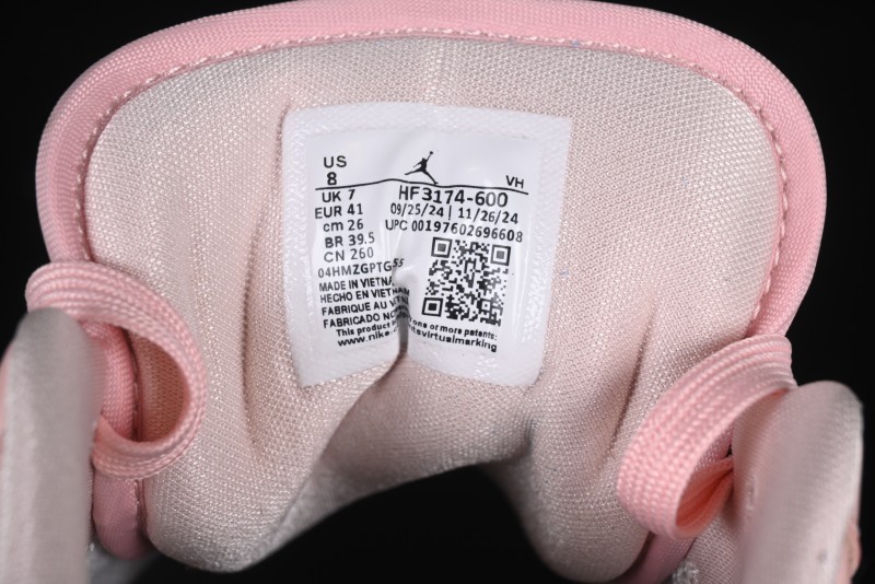 Nike Air Jordan 1 Low AJ1 Valentine's Day Jelly Pink Low-Top Lifestyle Basketball Shoes - HF3174-600