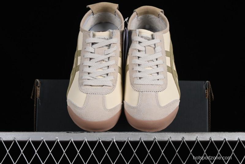 Onitsuka Tiger Mexico 66 Low-Top Leather Casual Running Shoes - 1183C076-101