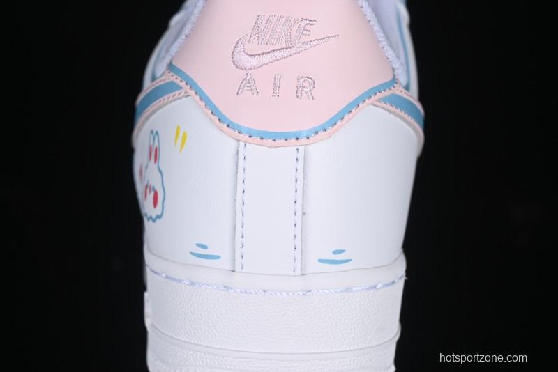 Nike Air Force 1 '07 Low Valentine's Day Limited Edition 2D Hand-Painted Graffiti Lollipop Casual Sneakers - TY0301-111