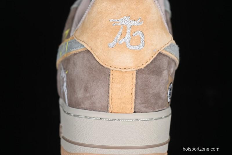 Nike Air Force 1'07 Low "Kakarot" Dragon Ball Z Custom Casual Sneakers for Autumn Winter - CD1212-666