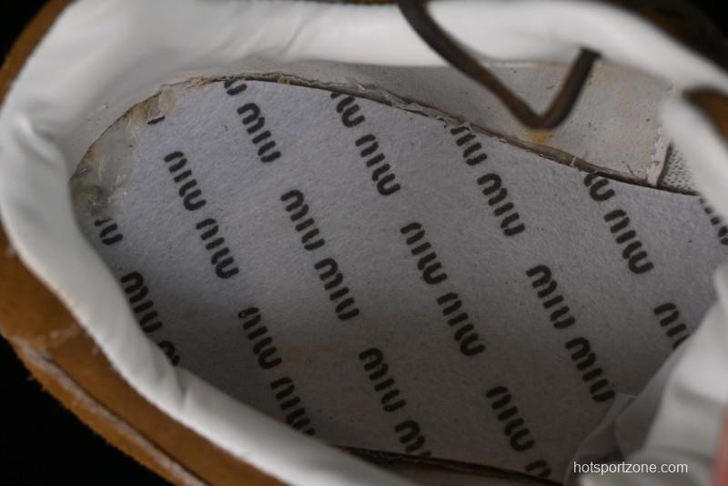 Miu Miu x New Balance 530 Low-Top Retro Running Sneakers with Deconstructed Design - AJD4