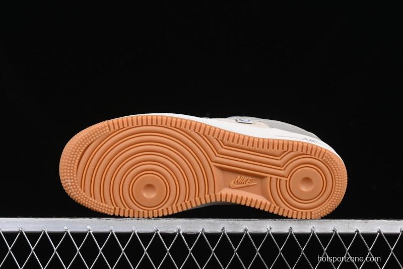 Nike Air Force 1 '07 Low The North Face Collaboration Light Blue Gum Sole Low-Top Casual Sneakers - DM6688-022