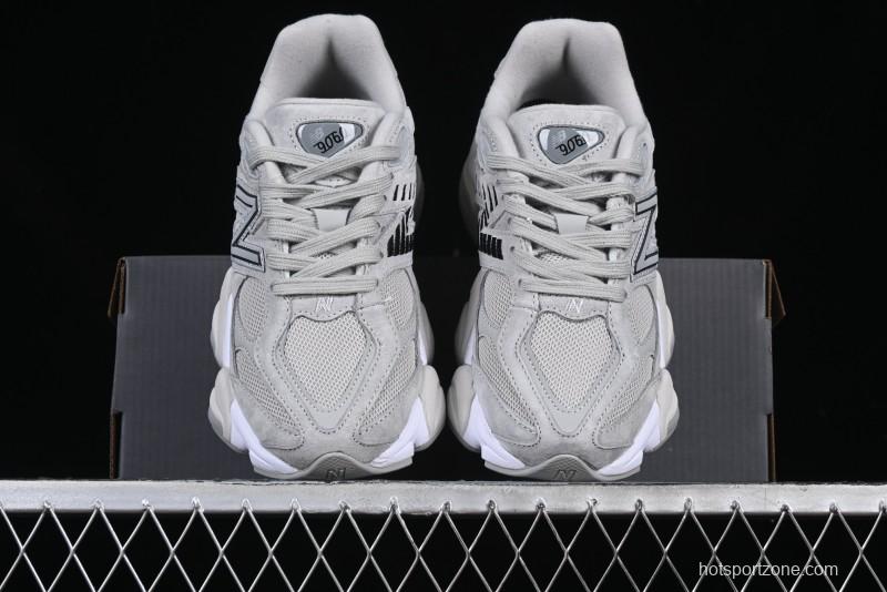 New Balance NB9060 Series Retro Casual Running Shoes with ABZORB Cushioning - U9060JGR