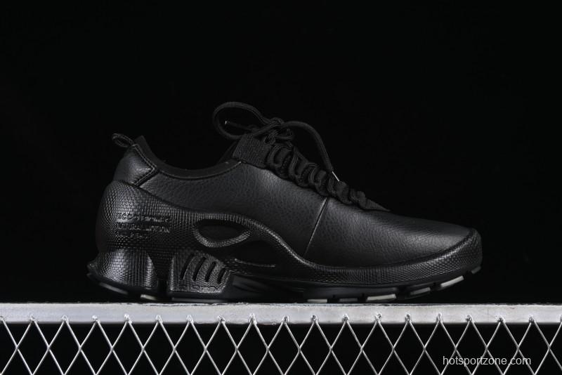 Men's All-Black Premium Leather Sneakers – Sleek & Versatile Design