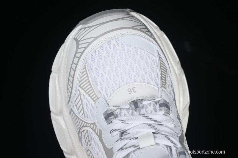 GG-CC Casual Running Shoes with Irregular Design for Trendy Look - 5509 White