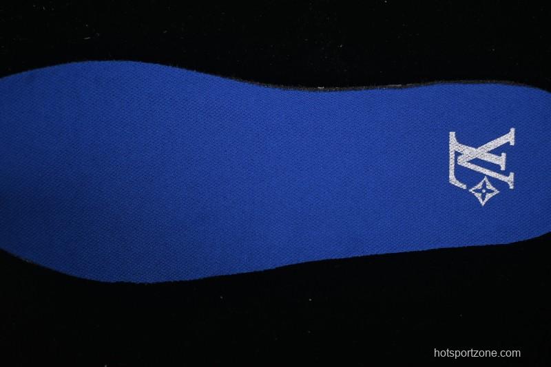 Louis Vuitton Footprint Soccer Low-Top Lifestyle Sneakers Blue - AJF6