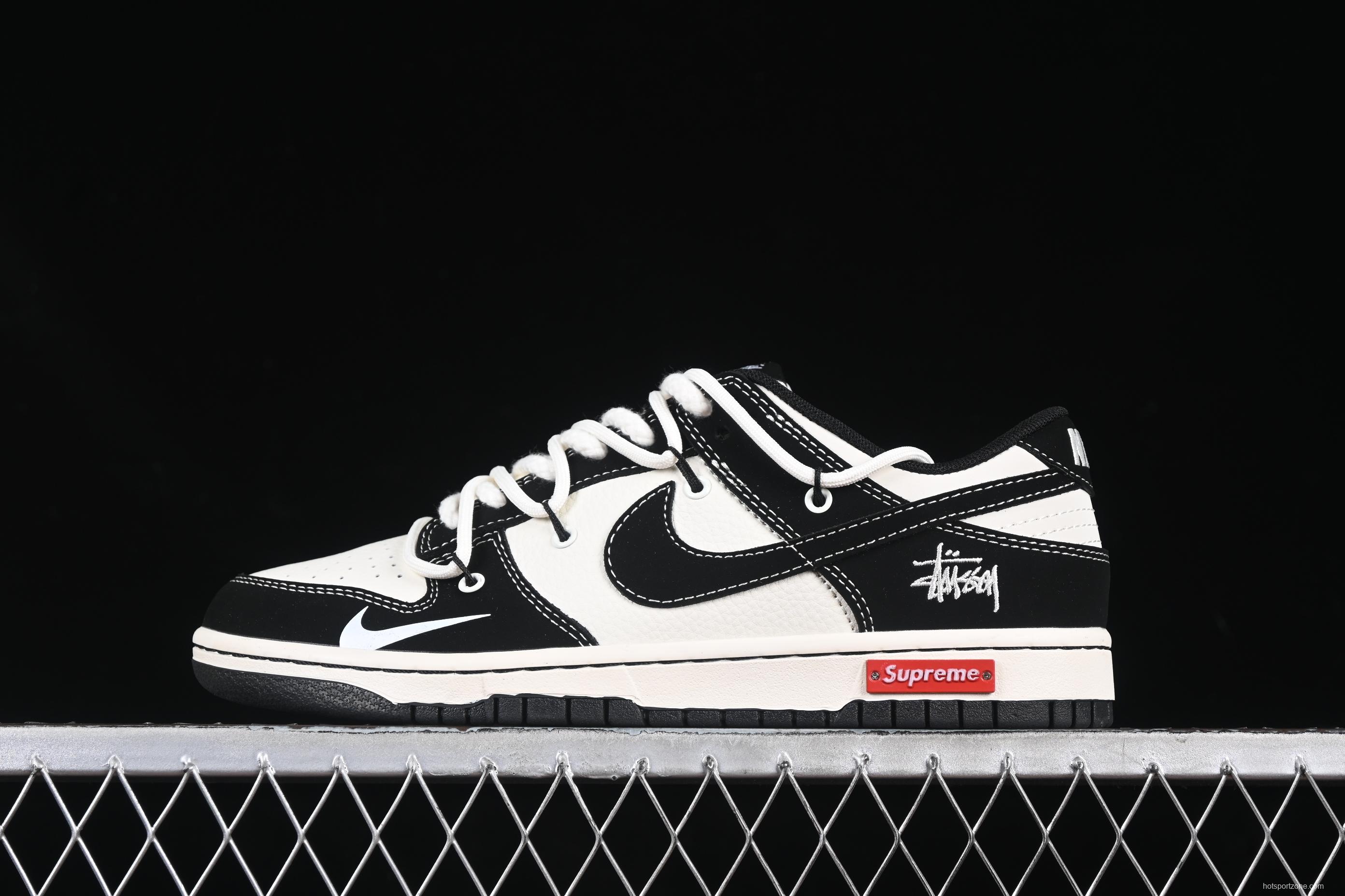 Nike x Supreme x Stüssy Dunk Low – Limited Edition Black & White Collaboration