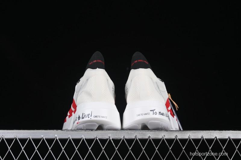 Adidas Lightstrike Pro Running Shoes - White/Red with Inspirational Design