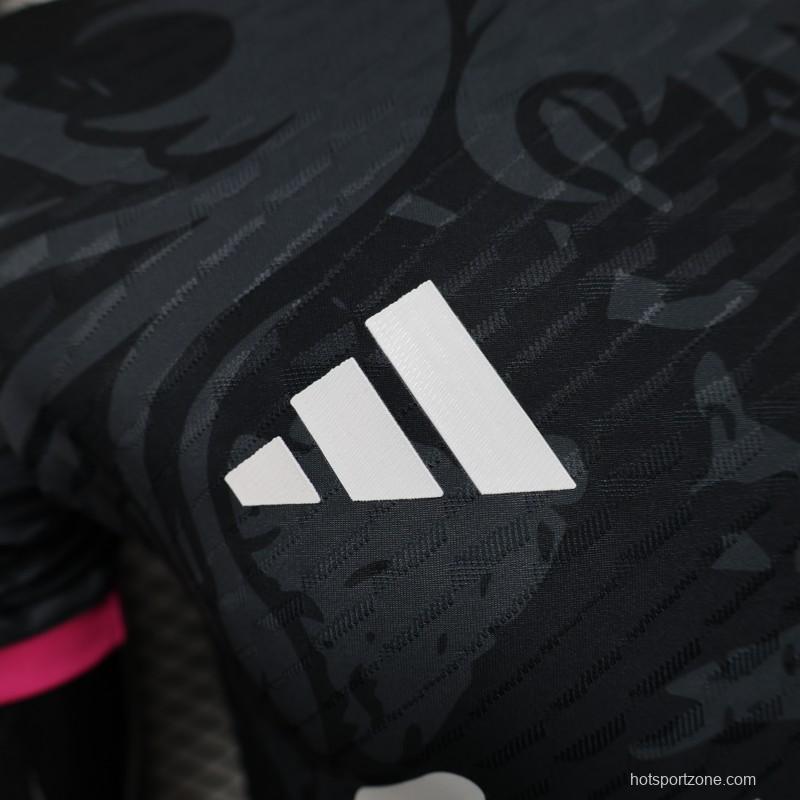Player Version 25/26 Liverpool Black with Pink Accents Design Jersey