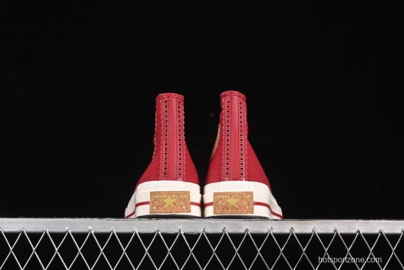 Converse Chuck Taylor All Star 1970s High Top Sneakers in China Red - A12460C