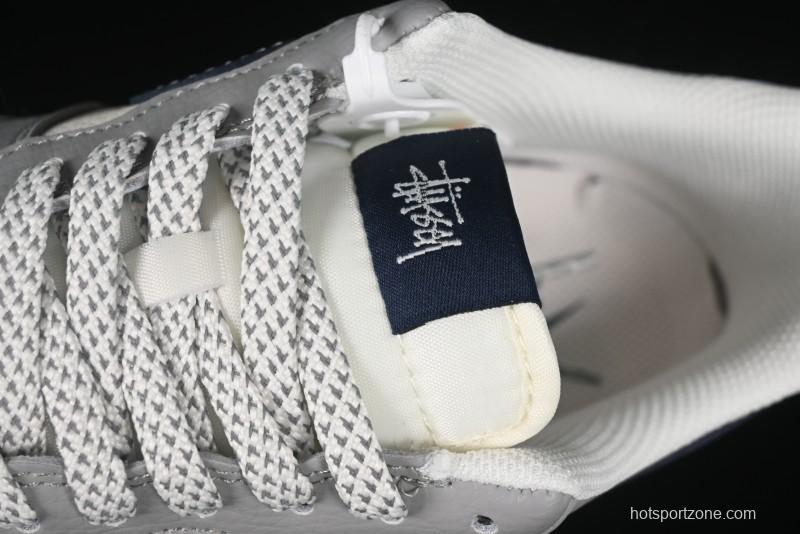 Nike Air Force 1 '07 Low Stussy Double Flame Casual Sneakers with Full-Length Air Cushion - XS1958-555