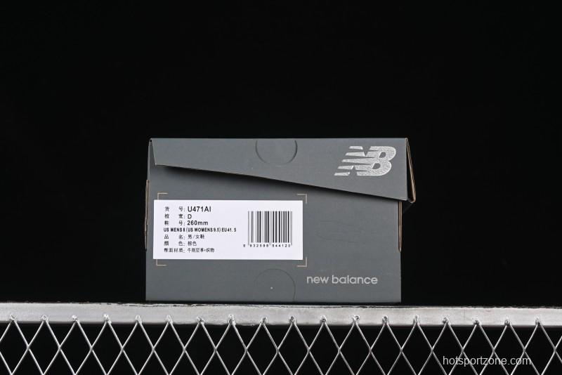 New Balance 471 Series Fabric and Leather Casual Lifestyle Shoes - U471AI