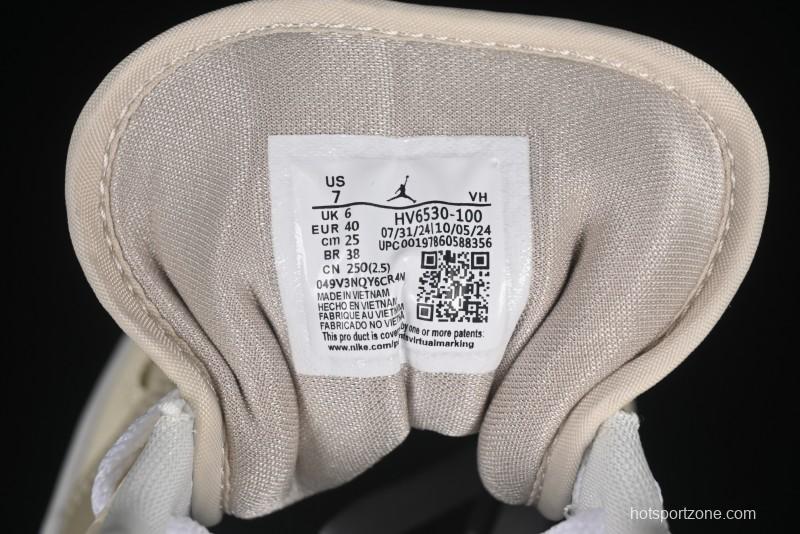 Nike Air Jordan 1 Low AJ1 Cream White Low-Top Casual Sneakers - HV6530-100