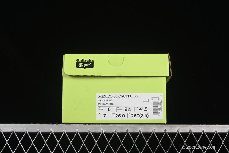 Onitsuka Tiger Mexico 66 Cactful-S Low Top Leather Running Sneakers in Pastel Color - 1183C347-100